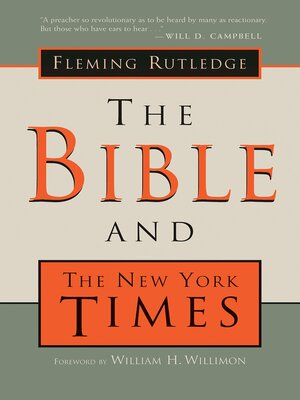 cover image of The Bible and the New York Times